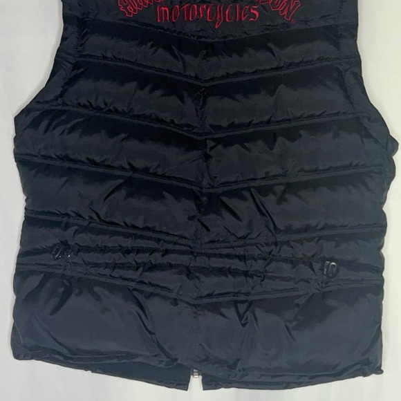 Harley Davidson Puffer Vest Biker Riding Vest Size S - Picture 5 of 11